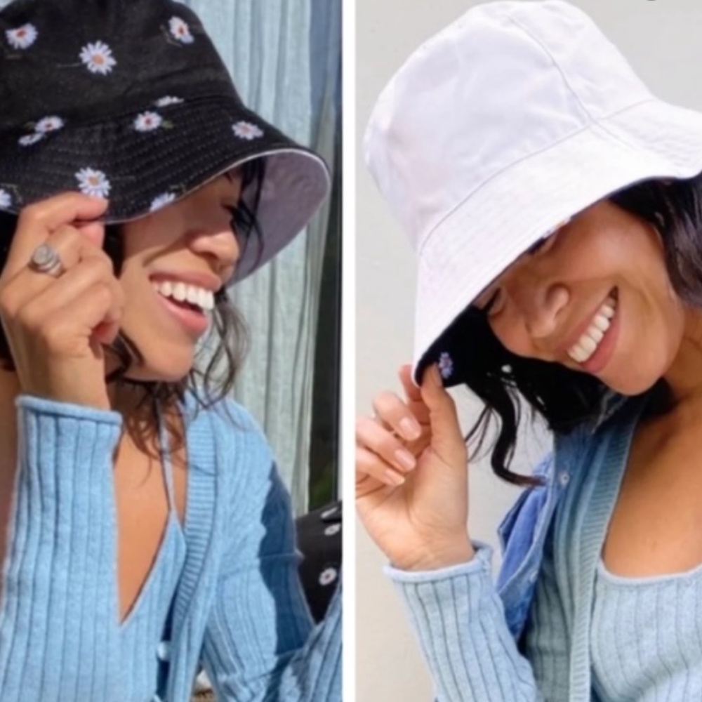 Reversible Bucket Hat by Alice + Olivia NEW One Sz